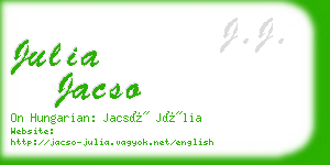 julia jacso business card